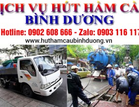 Dịch vụ hút hầm cầu Bình Dương với mức giá rẻ, chuyên nghiệp, uy tín