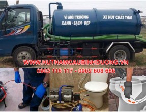 Dịch vụ hút hầm cầu Hòa Lợi Bến Cát giá rẻ nhanh chóng nhất