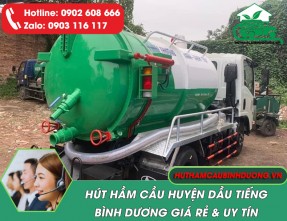 Hút Hầm Cầu Tại Dầu Tiếng ✓ Cam Kết Hút Sạch 100% ✓ Khảo Sát Miễn Phí 
