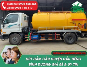 Dịch vụ hút hầm cầu Dầu Tiếng chất lượng với mức giá ưu đãi