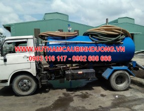 Đội xe hút hầm cầu uy tín giá rẻ nhanh chóng tại KCN Mai Trung - Bến Cát