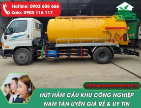 Hút hầm cầu tại Nam Tân Uyên không đục phá, uy tín và giá rẻ