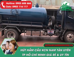 Hút hầm cầu KCN Nam Tân Uyên TP.HCM Uy tín – Giá tốt – Phục vụ 24/24