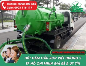 Hút Hầm Cầu KCN Việt Hương 2 Giá Rẻ, Phục Vụ 24/24, Không Đục Phá