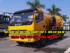 Dịch vụ hút hầm cầu Vsip 2 - Bến Cát giá rẻ uy tín, đảm bảo sạch sẽ