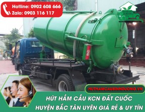 Đơn vị hút hầm cầu tại KCN Đất Cuốc Bắc Tân Uyên giá tốt, phục vụ 24/24