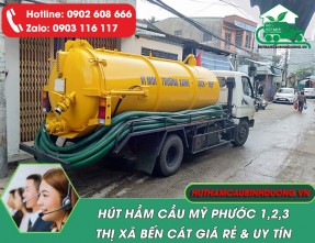 Hút hầm cầu Mỹ Phước 1,2,3 Uy Tín – Chất Lượng – Giá Rẻ