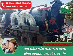 Hút Hầm Cầu Nam Tân Uyên Giá Rẻ - Sạch 100%