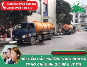 Hút Hầm Cầu Phường Long Nguyên – Nhanh, Sạch, Không Lo Phát Sinh