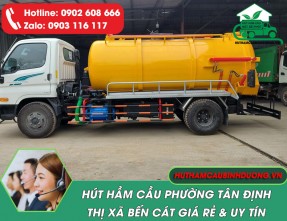 【HÚT HẦM CẦU】tại Phường Tân Định TP Bến Cát Giá Rẻ - Sạch Sẽ 100%