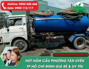 Hút hầm cầu phường Tân Uyên giá rẻ [Uy Tín, Sạch Triệt Để]