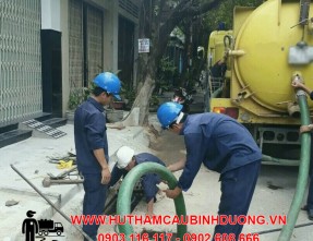 Nhận hút hầm cầu Phường Tân Định - Bến Cát giá rẻ uy tín, sạch sẽ, không đục phá