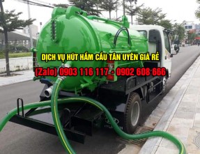 Dịch vụ hút hầm cầu Tân Uyên uy tín - Xử lý nhanh gọn - Cam kết sạch sẽ