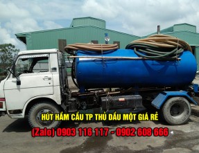Đội xe hút hầm cầu TP Thủ Dầu Một giá rẻ uy tín
