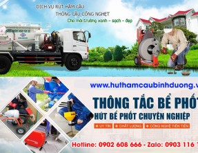 Chuyên hút hầm cầu TP Mới Bình Dương GIÁ RẺ - UY TÍN - BẢO HÀNH DÀI HẠN