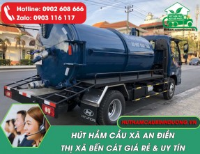 Hút hầm cầu phường An Điền - Bến Cát Giá Rẻ, Uy Tín, HÚT SẠCH 100%