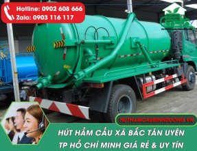 Hút Hầm Cầu Bắc Tân Uyên Giá Rẻ, Uy Tín 24/24