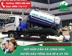 Hút hầm cầu xã Long Hòa Dầu Tiếng giá rẻ, uy tín ☎️ 0902 608 666