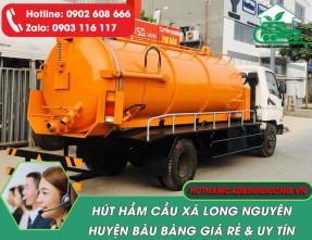 Dịch vụ hút hầm cầu xã Long Nguyên huyện Bàu Bàng ở đâu chất lượng, uy tín?