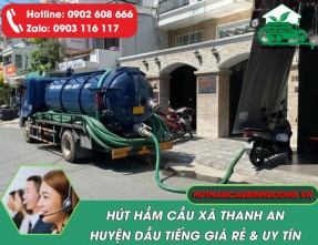 Hút hầm cầu xã Thanh An Huyện Dầu Tiếng ⛔Chuyên Nghiệp - Uy Tín ⛔Giá Rẻ - Nhanh Gọn