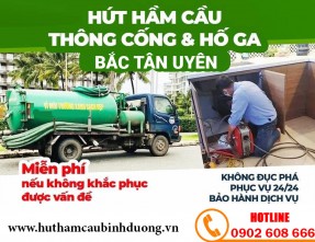 Dịch vụ thông cầu cống nghẹt tại Bắc Tân Uyên ✅ [GIÁ RẺ] & [UY TÍN]