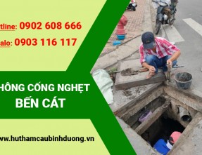 Dịch vụ thông cống nghẹt Bến Cát giá rẻ, uy tín và chuyên nghiệp