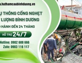 Thông Cống Nghẹt Bình Dương ✅ Giá Rẻ – Triệt Để 100%