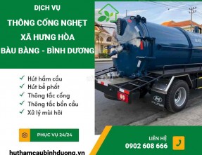 Thông cống nghẹt xã Hưng Hòa - Bàu Bàng ✅ [GIÁ RẺ] & [HIỆU QUẢ 100%]