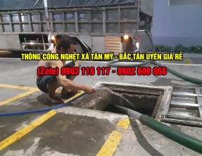 Dịch vụ thông cống nghẹt xã Tân Mỹ - Bắc Tân Uyên giá rẻ uy tín nhất